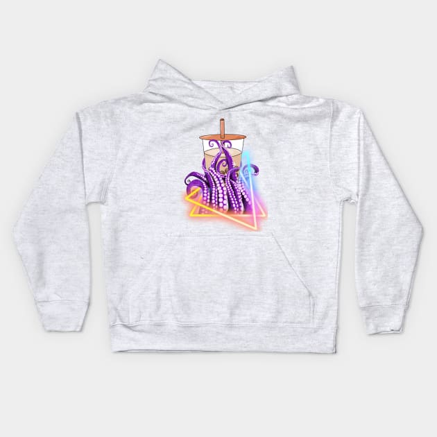 Unleash the kraken  and the beast Kids Hoodie by Bubbly Tea
